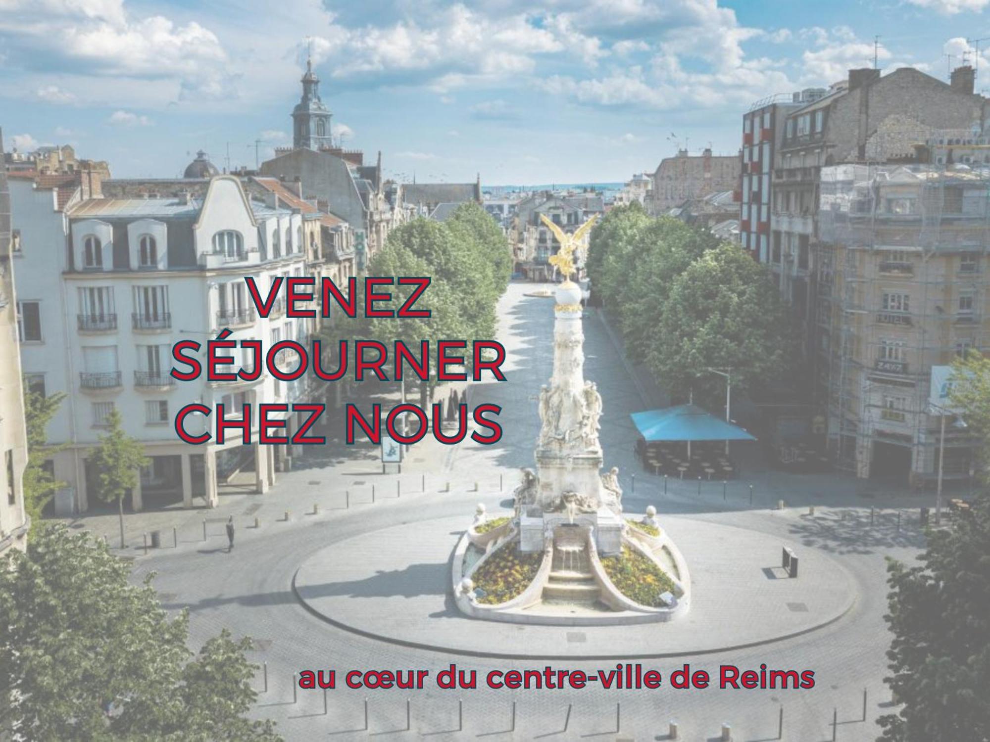 Colbert 541 Hypercentre - Ideal Couple & Pro - Wifi Debit - Gare, Cathedrale, Commerces, Restaurants & Transports En Commun A Moins De 10 Minutes A Pied Reims